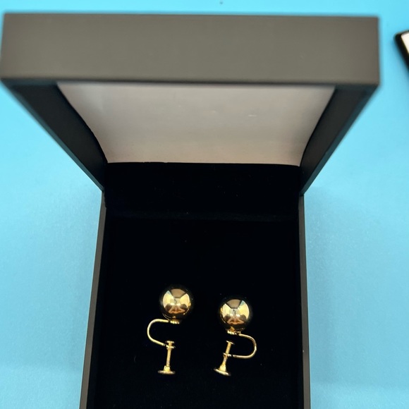 CORO| Vintage screw on Ball earrings - Picture 3 of 7